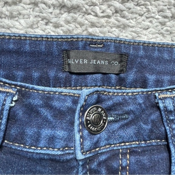 Silver Jeans Womens 29 Slim Boot Stretch Dark Wash Casual Denim Streetwear Basic - Picture 2 of 4